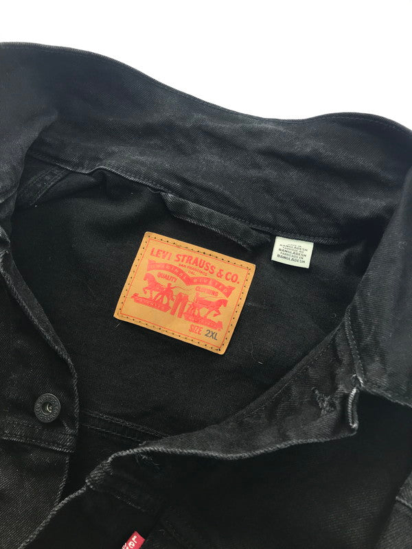 【中古品】【メンズ】 Levi's リーバイス BLACK DENIM JACKET PC9-07158-0020 ブラックデニムジャケット トラッカージャケット Gジャン ライトアウター 147-250215-hi-22-tag サイズ：2XL カラー：ブラック 万代Net店