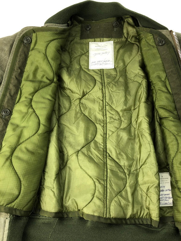 【中古品】【メンズ】  READYMADE レディメイド 16SS JESSE JACKET ジェシージャケット ライナー付き MA-1 中綿ジャケット アウター 142-250222-hi-09-tag サイズ：44 カラー：オリーブ 万代Net店