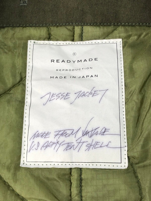 【中古品】【メンズ】  READYMADE レディメイド 16SS JESSE JACKET ジェシージャケット ライナー付き MA-1 中綿ジャケット アウター 142-250222-hi-09-tag サイズ：44 カラー：オリーブ 万代Net店