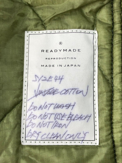 【中古品】【メンズ】  READYMADE レディメイド 16SS JESSE JACKET ジェシージャケット ライナー付き MA-1 中綿ジャケット アウター 142-250222-hi-09-tag サイズ：44 カラー：オリーブ 万代Net店