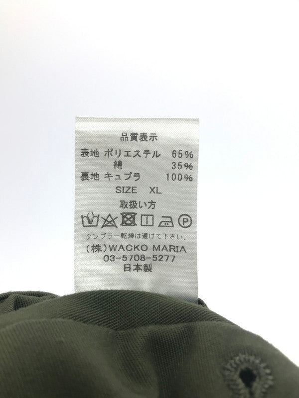 【中古品】【メンズ】 WACKO MARIA ワコマリア PLEATED TROUSERS 23SSE-WMP-TR01 プリーツ トラウザーパンツ ボトムス 153-250221-na-16-tag サイズ：XL カラー：カーキ 万代Net店