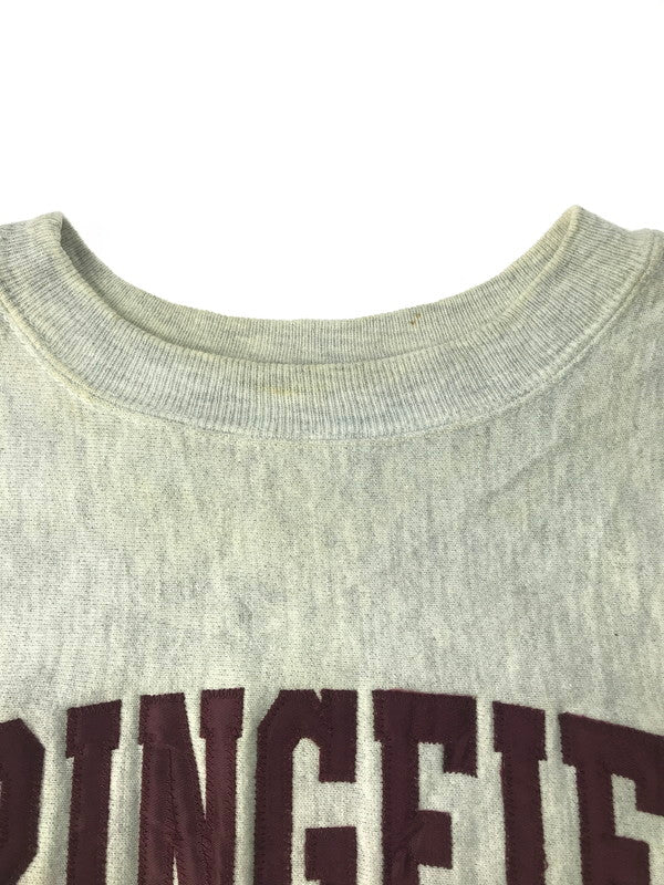 【現状渡し品】【メンズ】 Champion チャンピオン 90's REVERSE WEAVE SPRINGFIELD COLLEGE SWEAT 90年代 リバースウィーブ スプリング フィールド カレッジ スウェット トレーナー トップス 146-250212-na-08-tag サイズ：XL カラー：グレー 万代Net店