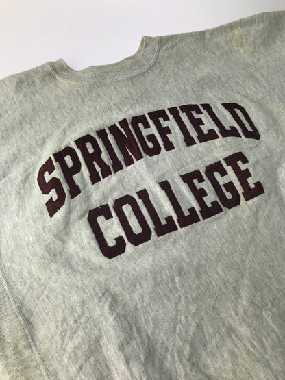 【現状渡し品】【メンズ】 Champion チャンピオン 90's REVERSE WEAVE SPRINGFIELD COLLEGE SWEAT 90年代 リバースウィーブ スプリング フィールド カレッジ スウェット トレーナー トップス 146-250212-na-08-tag サイズ：XL カラー：グレー 万代Net店