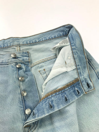 【中古品】【メンズ】 CALVIN KLEIN カルバンクライン 90's LOOSE MARBLED 40EM741 90年代 ルーズ マーブル デニムパンツ ボトムス 152-250216-na-06-tag サイズ：W32 カラー：ライトブルー 万代Net店