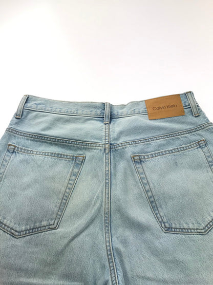 【中古品】【メンズ】 CALVIN KLEIN カルバンクライン 90's LOOSE MARBLED 40EM741 90年代 ルーズ マーブル デニムパンツ ボトムス 152-250216-na-06-tag サイズ：W32 カラー：ライトブルー 万代Net店