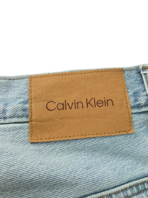 【中古品】【メンズ】 CALVIN KLEIN カルバンクライン 90's LOOSE MARBLED 40EM741 90年代 ルーズ マーブル デニムパンツ ボトムス 152-250216-na-06-tag サイズ：W32 カラー：ライトブルー 万代Net店