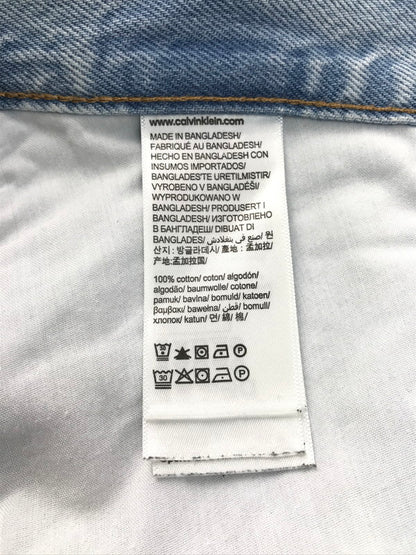 【中古品】【メンズ】 CALVIN KLEIN カルバンクライン 90's LOOSE MARBLED 40EM741 90年代 ルーズ マーブル デニムパンツ ボトムス 152-250216-na-06-tag サイズ：W32 カラー：ライトブルー 万代Net店