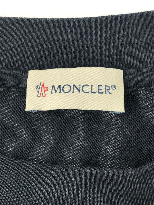 【中古品】【メンズ】 MONCLER モンクレール LONG SLEEVE T-SHIRT H10918D00009 8390T ロングスリーブ Tシャツ 長袖Tシャツ トップス 141-250212-na-01-tag サイズ：XL カラー：ネイビー系 万代Net店