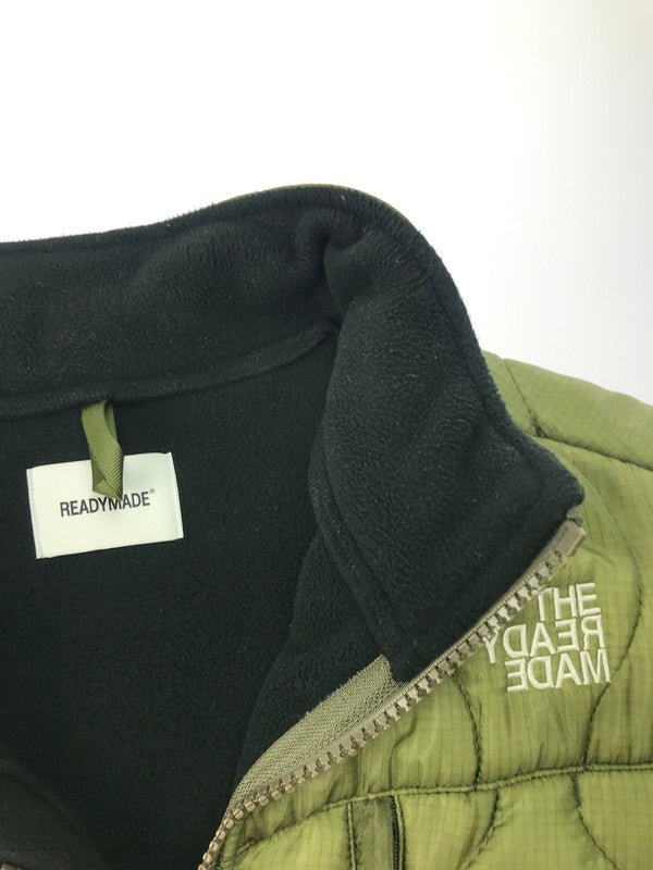 【中古品】【メンズ】  READY MADE レディメイド FLEECE JACKET RE-PO-BL-00-00-110 フリースジャケット アウター 142-250212-ki-01-tag サイズ：1 カラー：ブラック/カーキ 万代Net店