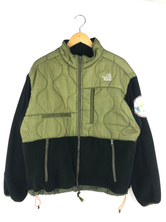 【中古品】【メンズ】  READY MADE レディメイド FLEECE JACKET RE-PO-BL-00-00-110 フリースジャケット アウター 142-250212-ki-01-tag サイズ：1 カラー：ブラック/カーキ 万代Net店