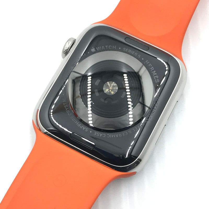 【中古品】【メンズ】 Apple アップル HERMES エルメス APPLE WATCH SERIES 5 44MM アップルウォッチ シリーズ5 スマートウォッチ 腕時計 183-250215-hi-20-tag サイズ：44MM カラー：シルバー 万代Net店