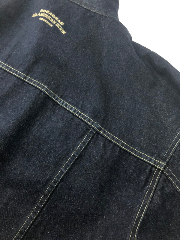 【中古品】【メンズ】  ROCA WEAR ロカウェア DENIM JACKET デニムジャケット Gジャン ライトアウター 146-250215-hi-21-tag サイズ：XXL カラー：インディゴ 万代Net店