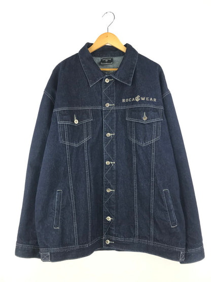 【中古品】【メンズ】  ROCA WEAR ロカウェア DENIM JACKET デニムジャケット Gジャン ライトアウター 146-250215-hi-21-tag サイズ：XXL カラー：インディゴ 万代Net店