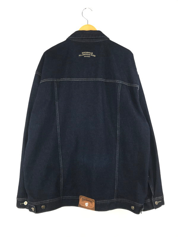 【中古品】【メンズ】  ROCA WEAR ロカウェア DENIM JACKET デニムジャケット Gジャン ライトアウター 146-250215-hi-21-tag サイズ：XXL カラー：インディゴ 万代Net店