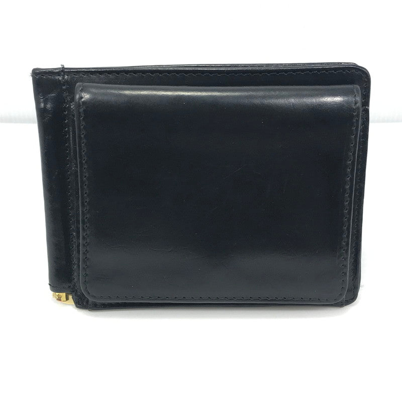 【中古品】【メンズ】 GLENROYAL グレンロイヤル MONEY CLIP WITH COIN POCKET 03-6164 マネークリップ 小銭入れ付 二つ折り財布 ミディアムウォレット 200-250215-hi-15-tag カラー：ブラック 万代Net店