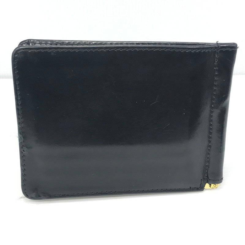 【中古品】【メンズ】 GLENROYAL グレンロイヤル MONEY CLIP WITH COIN POCKET 03-6164 マネークリップ 小銭入れ付 二つ折り財布 ミディアムウォレット 200-250215-hi-15-tag カラー：ブラック 万代Net店