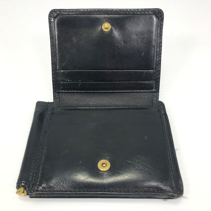 【中古品】【メンズ】 GLENROYAL グレンロイヤル MONEY CLIP WITH COIN POCKET 03-6164 マネークリップ 小銭入れ付 二つ折り財布 ミディアムウォレット 200-250215-hi-15-tag カラー：ブラック 万代Net店