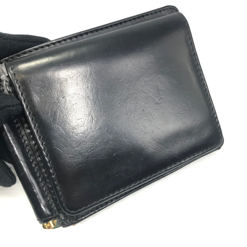 【中古品】【メンズ】 GLENROYAL グレンロイヤル MONEY CLIP WITH COIN POCKET 03-6164 マネークリップ 小銭入れ付 二つ折り財布 ミディアムウォレット 200-250215-hi-15-tag カラー：ブラック 万代Net店