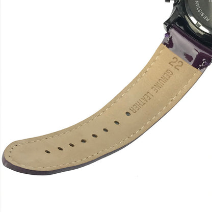 【中古品】【メンズ】 muta ムータ WRIST WATCH MU-1104SS リストウォッチ デイト クォーツ 腕時計 198-250323-hi-10-tag カラー：パープル 万代Net店