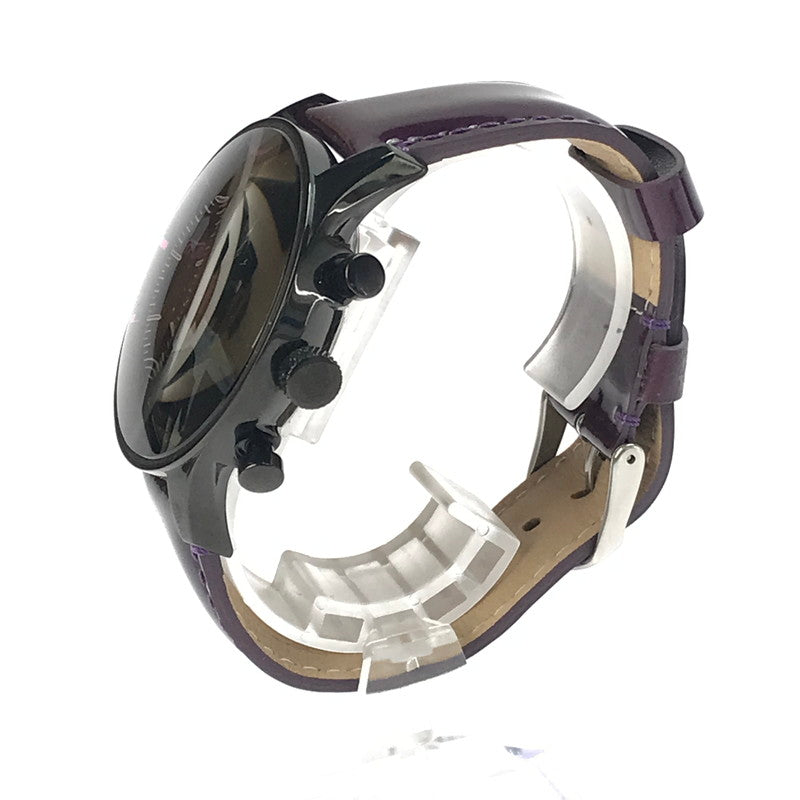 【中古品】【メンズ】 muta ムータ WRIST WATCH MU-1104SS リストウォッチ デイト クォーツ 腕時計 198-250323-hi-10-tag カラー：パープル 万代Net店
