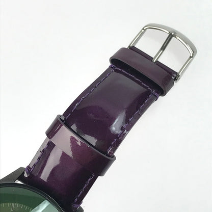 【中古品】【メンズ】 muta ムータ WRIST WATCH MU-1104SS リストウォッチ デイト クォーツ 腕時計 198-250323-hi-10-tag カラー：パープル 万代Net店
