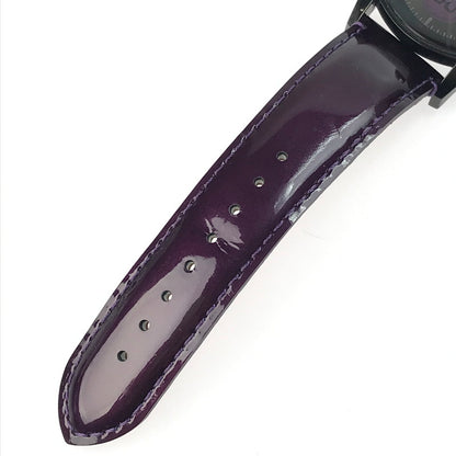 【中古品】【メンズ】 muta ムータ WRIST WATCH MU-1104SS リストウォッチ デイト クォーツ 腕時計 198-250323-hi-10-tag カラー：パープル 万代Net店