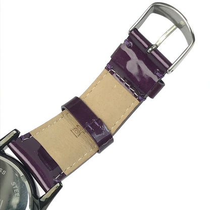 【中古品】【メンズ】 muta ムータ WRIST WATCH MU-1104SS リストウォッチ デイト クォーツ 腕時計 198-250323-hi-10-tag カラー：パープル 万代Net店