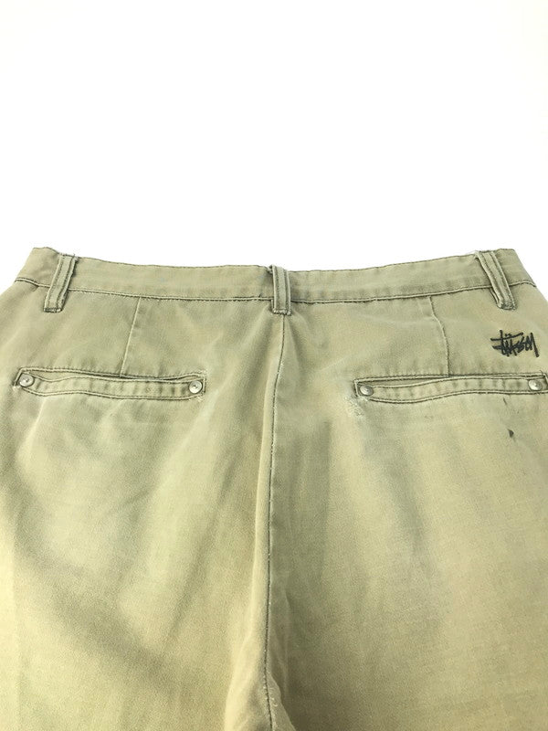 【現状渡し品】【メンズ】 STUSSY ステューシー AUTHENTIC GEAR COTTON WORK PANTS オーセンティックギア コットンワークパンツ ボトムス 153-250221-ki-09-tag サイズ：30 カラー：ベージュ 万代Net店