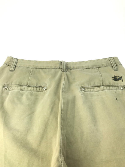 【現状渡し品】【メンズ】 STUSSY ステューシー AUTHENTIC GEAR COTTON WORK PANTS オーセンティックギア コットンワークパンツ ボトムス 153-250221-ki-09-tag サイズ：30 カラー：ベージュ 万代Net店