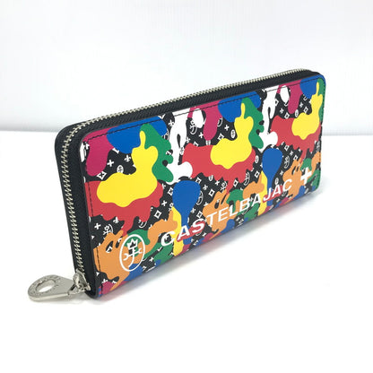 【中古美品】【メンズ】 JC de CASTELBAJAC カステルバジャック ROUND ZIP LONG WALLET 077613 牛革 ラウンドジップ ロングウォレット 長財布 200-250215-hi-19-tag カラー：マルチカラー 万代Net店