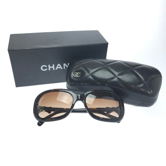 【中古品】【レディース】 CHANEL シャネル SUNGLASSES 5170-A サングラス リボン ココマーク イタリア製 アイウェア アクセサリー 183-250225-yk-14-tag サイズ：58□17 135 カラー：べっ甲柄/ブラウン 万代Net店