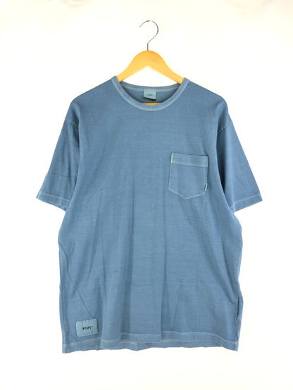 【中古品】【メンズ】 WTAPS ダブルタップス PIGMENT TEE 201ATDT-CSM04 ピグメント Tシャツ 半袖Tシャツ トップス 142-250216-na-13-tag サイズ：03 カラー：ブルー 万代Net店