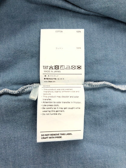 【中古品】【メンズ】 WTAPS ダブルタップス PIGMENT TEE 201ATDT-CSM04 ピグメント Tシャツ 半袖Tシャツ トップス 142-250216-na-13-tag サイズ：03 カラー：ブルー 万代Net店