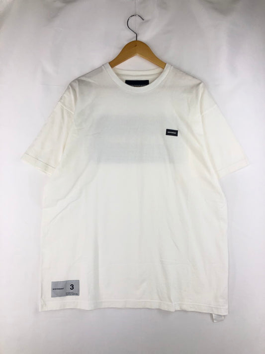 【中古品】【メンズ】 DESCENDANT ディセンダント BOX CREW NECK TEE ボックス クルーネック Tシャツ 半袖Tシャツ トップス 140-250216-na-12-tag サイズ：3 カラー：ホワイト 万代Net店