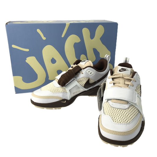 【中古美品】【メンズ】 NIKE ナイキ TRAVIS SCOTT トラヴィス スコット ZOOM FIELD JAXX  HQ3073-100 ズーム フィールド ジャック スニーカー 靴 160-250221-na-01-tag サイズ：28cm US 10 カラー：WHITE/LT CHOCOLATE-WHITE 万代Net店