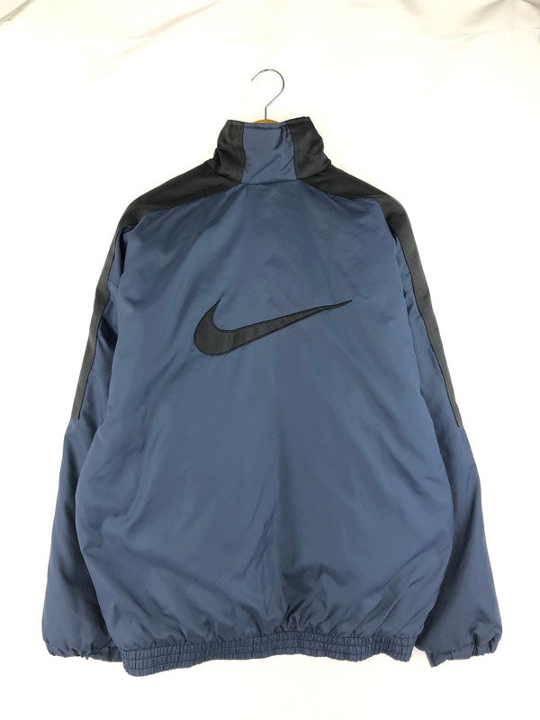 【中古品】【メンズ】 NIKE ナイキ 90S 白タグ キルティングライナー 中綿ハーフジッププルオーバー ナイロンジャケット アウター 146-250218-ki-04-tag サイズ：L カラー：ブルー 万代Net店