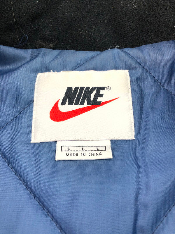 【中古品】【メンズ】 NIKE ナイキ 90S 白タグ キルティングライナー 中綿ハーフジッププルオーバー ナイロンジャケット アウター 146-250218-ki-04-tag サイズ：L カラー：ブルー 万代Net店