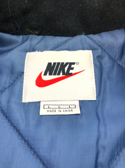 【中古品】【メンズ】 NIKE ナイキ 90S 白タグ キルティングライナー 中綿ハーフジッププルオーバー ナイロンジャケット アウター 146-250218-ki-04-tag サイズ：L カラー：ブルー 万代Net店