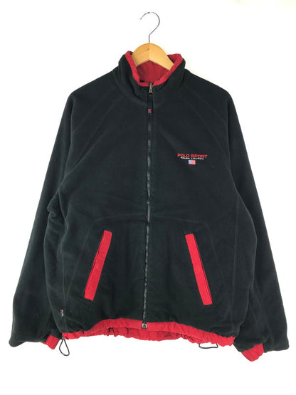 【中古品】【メンズ】 POLO SPORTS ポロスポーツ RALPH LAUREN ラルフローレン REVERSIBLE FLEECE JACKET リバーシブル フリースジャケット アウター 146-250226-yk-19-tag サイズ：L カラー：レッド/ブラック 万代Net店