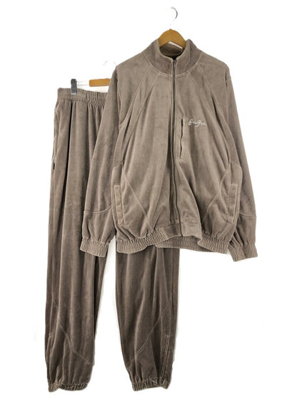 【中古品】【メンズ】 Sean John ショーンジョン SEAN JOHN ショーンジョン 90's-00's VELOUR SETUP ベロアセットアップ ジャージ 146-250228-hi-28-tag サイズ：L カラー：ブラウン系 万代Net店