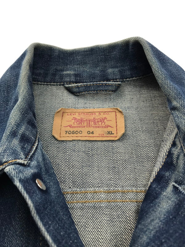 【中古品】【メンズ】 Levi's リーバイス EURO LEVI'S ユーロリーバイス denim trucker jacket デニムトラッカージャケット 70500 刻印T36  トップス アウター 146-250306-ss-08-tag サイズ：XL カラー：インディゴ 万代Net店