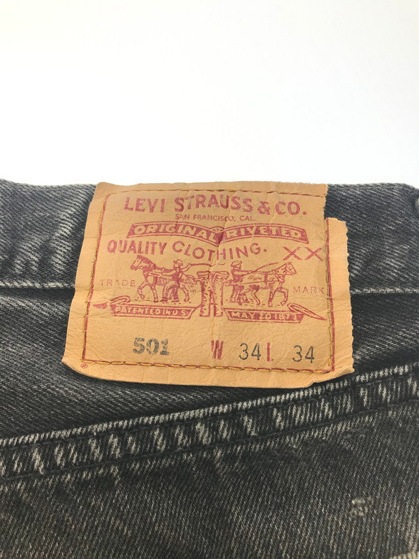 【現状渡し品】【メンズ】 Levi's リーバイス 501 BLACK DENIM PANTS 501 ブラックデニムパンツ ボトムス ボタン裏 刻印216 157-250221-na-14-tag サイズ：W34 L34 カラー：ブラック 万代Net店