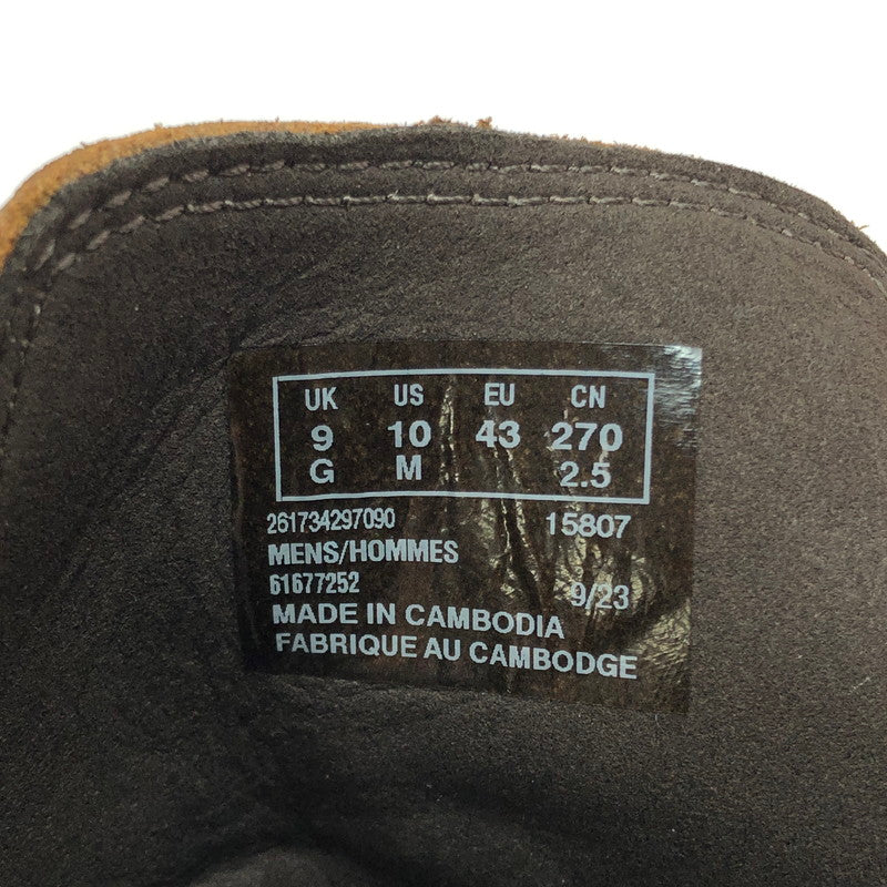 【中古品】【メンズ】 Clarks クラークス BATCOMBE CAP 26173429 バトコムキャップ レースアップブーツ 靴 164-250225-yk-29-tag サイズ：UK9 カラー：ダークブラウン 万代Net店