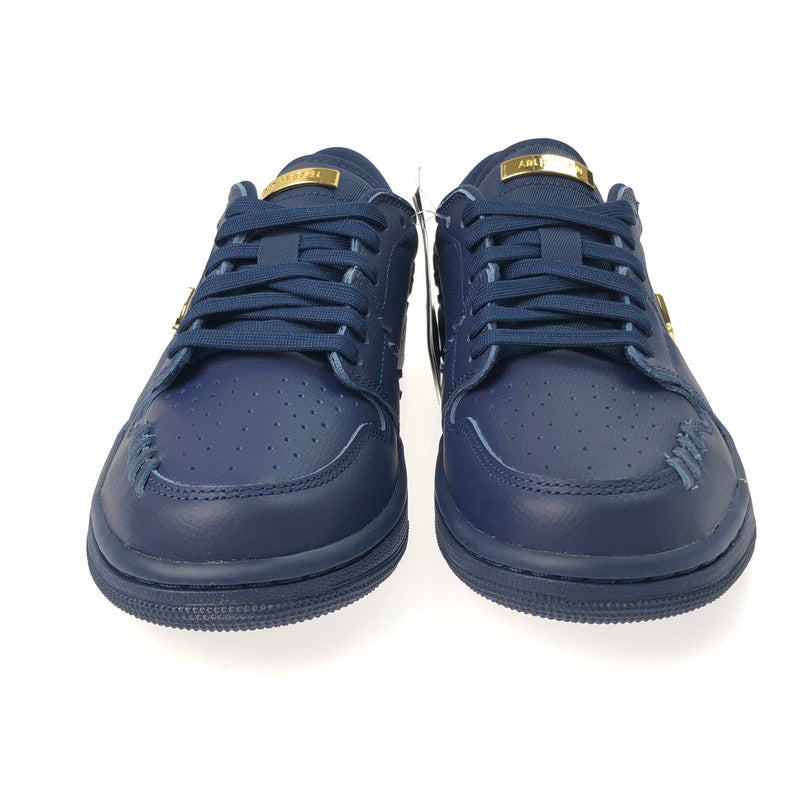 【中古美品】【レディース】 NIKE ナイキ WMNS AIR JORDAN 1 LOW METHOD OF MAKE FN5032-400 ウィメンズ エアジョーダン 1 ロー メゾット オブ メイク スニーカー 靴 160-250221-na-03-tag サイズ：25.5cm US 8.5 カラー：MIDNIGHT NAVY/METALLIC GOLD 万代Net店