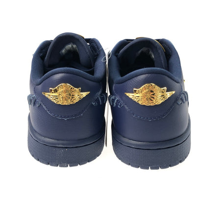 【中古美品】【レディース】 NIKE ナイキ WMNS AIR JORDAN 1 LOW METHOD OF MAKE FN5032-400 ウィメンズ エアジョーダン 1 ロー メゾット オブ メイク スニーカー 靴 160-250221-na-03-tag サイズ：25.5cm US 8.5 カラー：MIDNIGHT NAVY/METALLIC GOLD 万代Net店