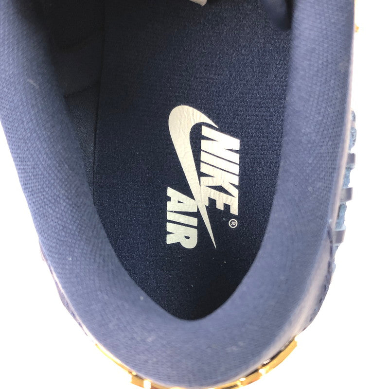 【中古美品】【レディース】 NIKE ナイキ WMNS AIR JORDAN 1 LOW METHOD OF MAKE FN5032-400 ウィメンズ エアジョーダン 1 ロー メゾット オブ メイク スニーカー 靴 160-250221-na-03-tag サイズ：25.5cm US 8.5 カラー：MIDNIGHT NAVY/METALLIC GOLD 万代Net店