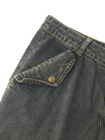 【中古品】【メンズ】  NO BOUNDARIES ノーバウンダリーズ DENIM CARGO PANTS デニム カーゴパンツ ボトムス 157-250221-na-12-tag サイズ：JUNIORS 11 カラー：インディゴ 万代Net店