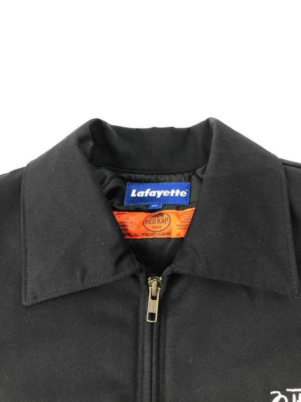 【中古品】【メンズ】  LAFAYETTE×CLUB SAKENOMITAI ラファイエット × クラブ サケノミタイ SAKE NOMI CLUB LOGO CLASSIC WORK JACKET  LE201001 酒飲倶楽部 ロゴクラシック ワークジャケット アウター 142-250221-ki-18-tag サイズ：M カラー：ブラック 万代Net店