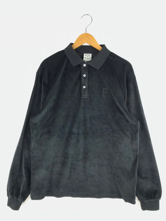 【中古品】【メンズ】  BORN X RAISED ボーン アンド レイズド VELOUR SHIRT 38101 ベロアシャツ 長袖シャツ 142-250304-hi-04-tag サイズ：L カラー：ブラック 万代Net店