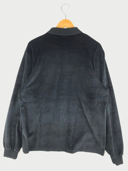 【中古品】【メンズ】  BORN X RAISED ボーン アンド レイズド VELOUR SHIRT 38101 ベロアシャツ 長袖シャツ 142-250304-hi-04-tag サイズ：L カラー：ブラック 万代Net店